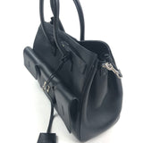 Black Smooth Calfskin Small Bel Air Carryall Bag / BALENCIAGA