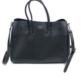 Black Smooth Calfskin Small Bel Air Carryall Bag / BALENCIAGA