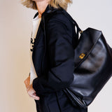 Black Smooth Leather RODEO Medium Handbag / BALENCIAGA