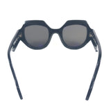 Black SPIRIT Acetate Hexagonal Sunglasses / ANNE & VALENTIN