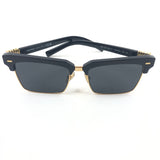 Black Square-frame Acetate and Gold-tone Sunglasses / MIU MIU