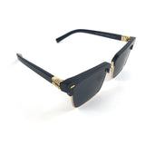 Black Square-frame Acetate and Gold-tone Sunglasses / MIU MIU