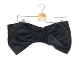 Black Strapless Cropped Bow Tube Bandeau Top / BAMBAH - Size 36