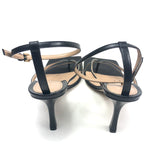 Black STRETCH Square Sole Leather Sandals / BOTTEGA VENETA - Size 39