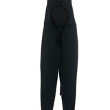 Black Stretch Wool Bodycon Jumpsuit / CHANEL - Size 38