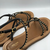 Black Studded Taillat Sandals / CELINE - Size 38