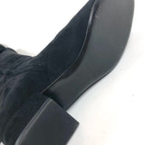 Black Suede High Knee Boots / SAINT LAURENT - Size 36.5