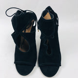 Black Suede Sexy Thing Booties / AQUAZZURA - Size 37.5