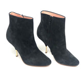 Black Suede Short Ankle Boots / ROCHAS - Size 38.5