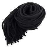 Black Suede Tasseled Belt / MAJE - One Size