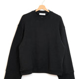 Black TALIA Cotton-modal Oversized Sweatshirt / THE FRANKIE SHOP - Size XS