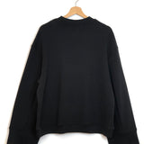 Black TALIA Cotton-modal Oversized Sweatshirt / THE FRANKIE SHOP - Size XS