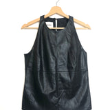 Black TEZA Faux-Leather Tank Top / NANUSHKA - Size M
