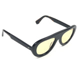 Black THE GABRIE Cellulose Acetate Aviator Sunglasses / JIMMY FAIRLY
