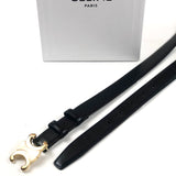 Black TRIOMPHE 25mm Leather Belt / CELINE - Size 75cm