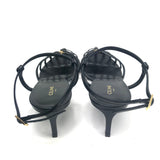 Black TRIOMPHE Lambskin Leather Sandals / CELINE - Size 38
