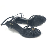 Black TRIOMPHE Lambskin Leather Sandals / CELINE - Size 38