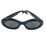 Black TRIOMPHE Oval Frame Sunglasses / CELINE