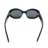 Black TRIOMPHE Oval Frame Sunglasses / CELINE