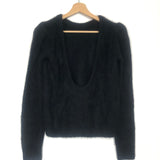 Black TURO Alpaca Padded Open Back Jumper / BA&SH - Size S