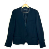 Black VEGAS DELUXE Collarless Fitted Blazer / ZADIG & VOLTAIRE DELUXE - Size 38