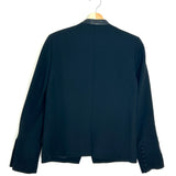 Black VEGAS DELUXE Collarless Fitted Blazer / ZADIG & VOLTAIRE DELUXE - Size 38