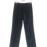 Black Velvet Mid-rise Straight Leg Pants / LISOU - Size 40