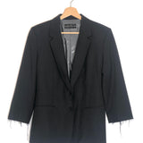 Black VICHY Wool-blend Lurex Embellished Blazer Jacket / ZADIG & VOLTAIRE LUXE - Size 1