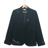 Black VICTOR Embellished Blazer Jacket / ZADIG & VOLTAIRE - Size 40