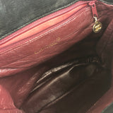 Black Vintage DUMA Quilted Lamskin Leather Backpack (Circa 1990's) / CHANEL