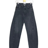 Black Washed LUNA High-rise Tapered Denim Jeans / AGOLDE - Size 24