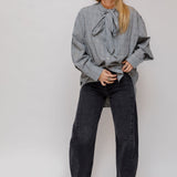 Black Washed LUNA High-rise Tapered Denim Jeans / AGOLDE - Size 24