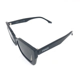 Black WAY Acetate Rectangular Sunglasses / FENDI