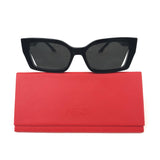 Black WAY Acetate Rectangular Sunglasses / FENDI