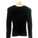 Black WILAM Ribbed Long Sleeves Cardigan / BA&SH - Size 1