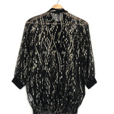 Black with Gold Lurex  Silk Blouse / MAX & MOI - Size 36