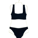 Black XANDRA Crinklec Knit Bikini / HUMZA G - One Size
