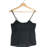 Black YAEL Satin Finish Camisole Top / BA&SH - Size 0