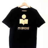 Black ZEWEL Logo Linen T-shirt / ISABEL MARANT - Size S