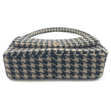 Black/Beige NICO Houndstooth Wool-blend Shoulder Bag / ANINE BING