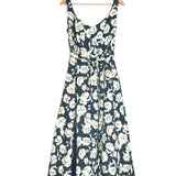 Black/Green HADLEY Floral Print Midi Dress / NICHOLAS - Size 40