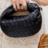Black MINI JODIE Intrecciato Nappa  Bag / BOTTEGA VENETA