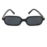 Black/Slate Gray Lenses REGARD Rectangular Sunglasses / MIU MIU