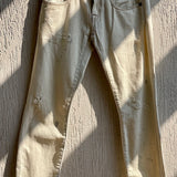 Bleached White Low Rise Boy Skinny Jeans / R13 - Size 24