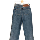 Blue Anagram Logo High rise Cropped Denim Jeans / LOEWE - Size 38