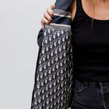 Blue / Ecru Oblique Quilted Technical Reversible  Puffer Jacket / CHRISTIAN DIOR - Size S