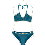 Blue and Green Metallic Bikini / LA NOUVELLE - Size 1