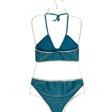 Blue and Green Metallic Bikini / LA NOUVELLE - Size 1