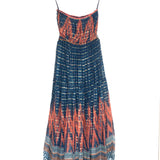 Blue and Orange NORA Lurex Strapless Maxi Dress / VERB by PALLABI SINGHEE - Size 2