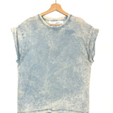 Blue Bleached CASTLE Cotton Short Sleeves T-shirt / IRO - Size S